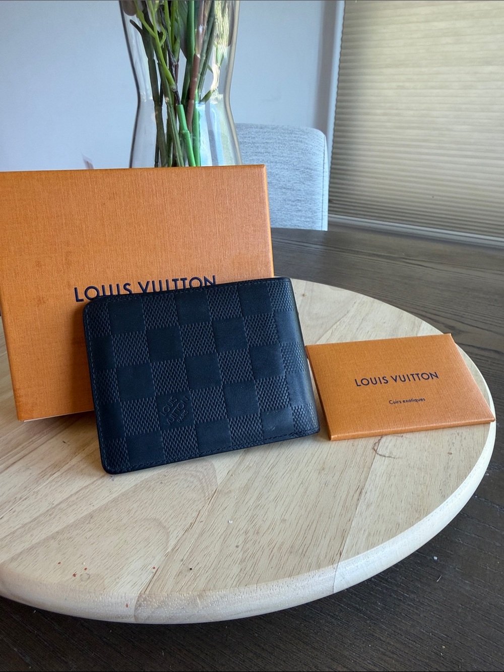 Louis Vuitton Black Damier Graphite Card & Key Holder